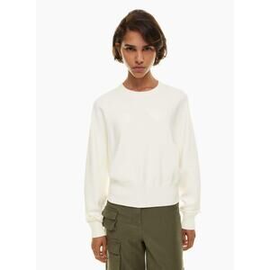 Wilfred Free Vortex Soft Knit Crewneck Sweater Long Sleeve Light Birch Size 2XS
